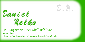 daniel melko business card